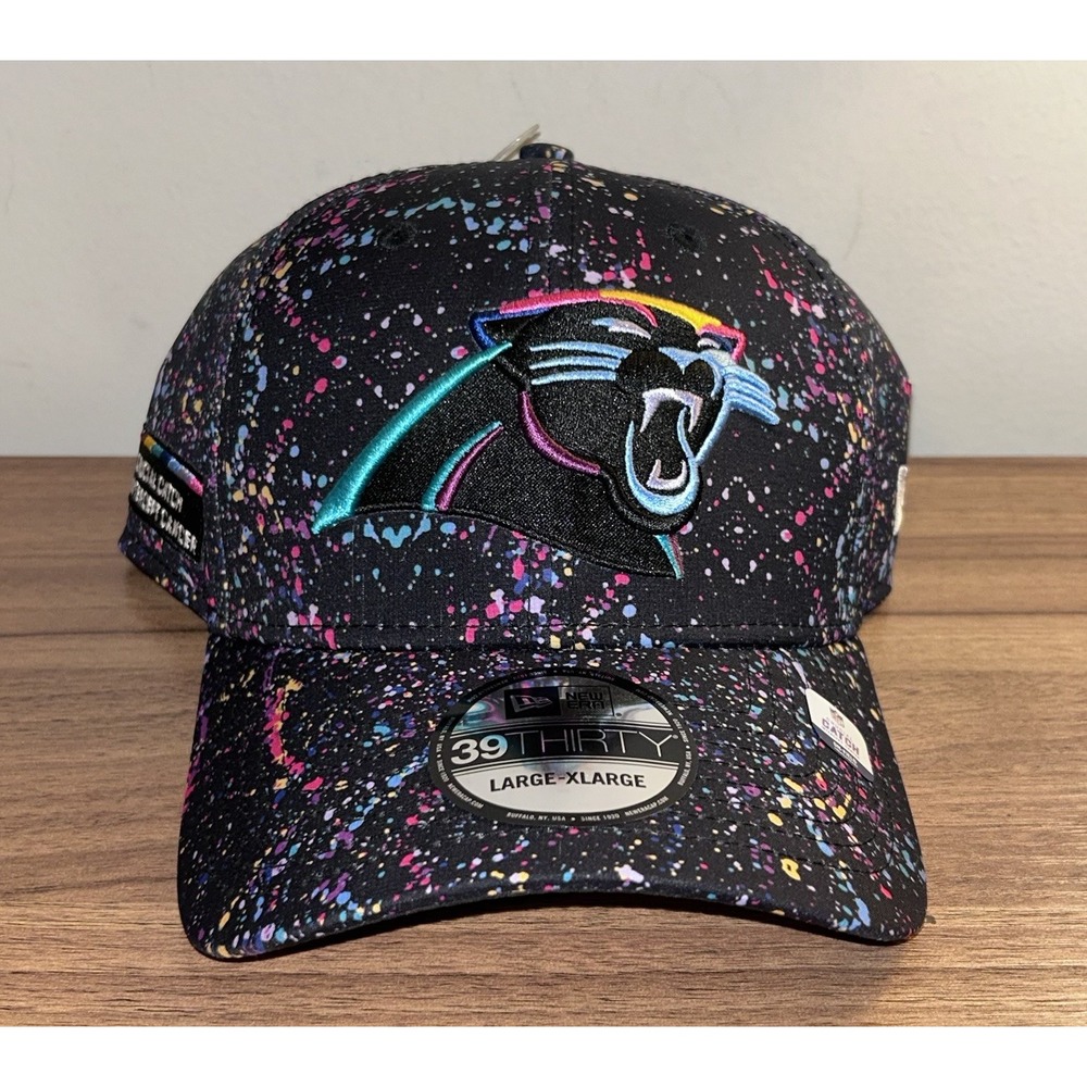 New Era 39Thirty NFL Carolina Panthers 2025 Crucial Catch Hat Cap L/XL New